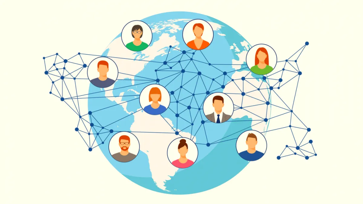 Das globale Geschäftsumfeld schafft ein vernetztes Netzwerk internationaler Volkswirtschaften und Gemeinschaften.